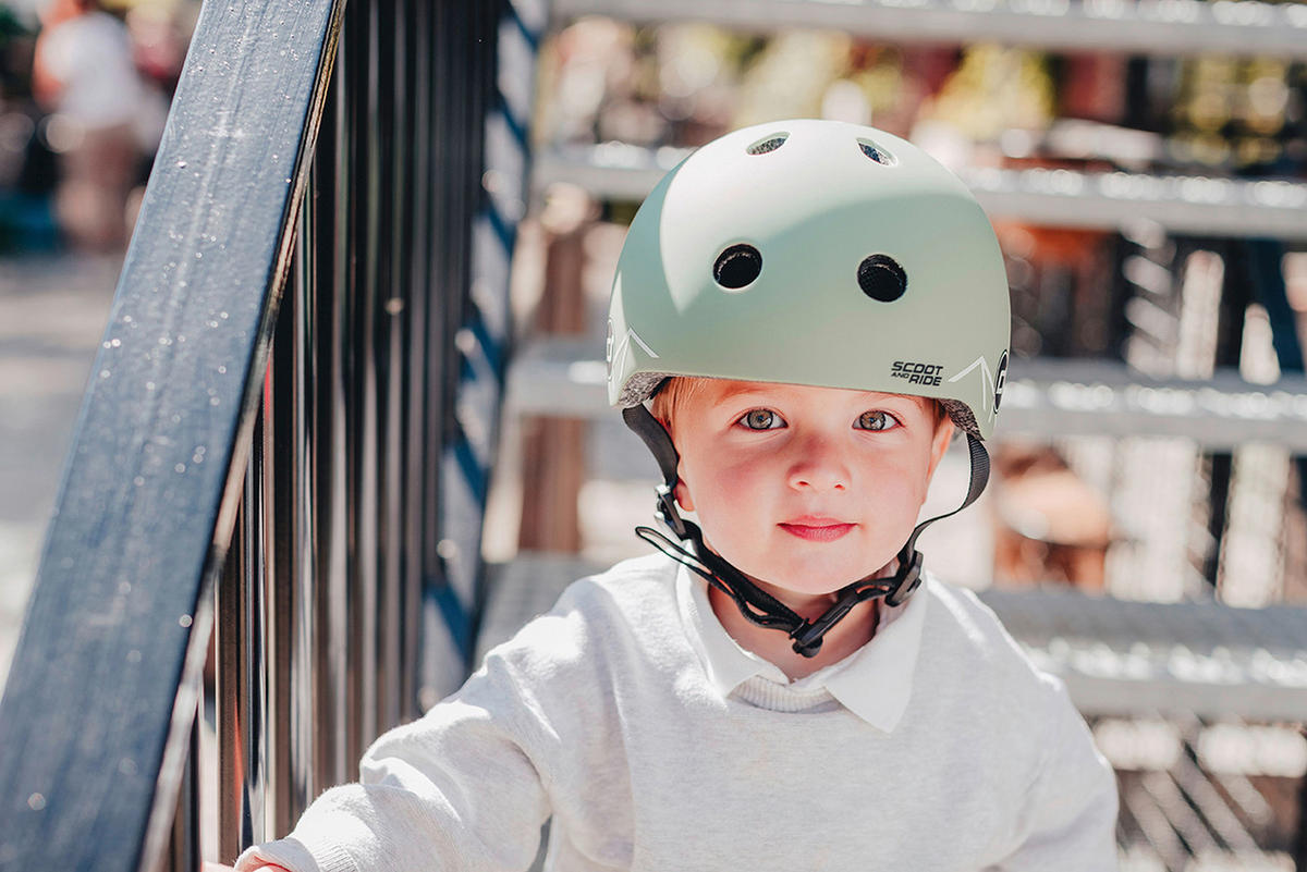 KINDERHELM LIFESTYLE GRAPHICS  - Grün, Trend, Kunststoff/Textil (XXS-Snull) - Scoot and Ride