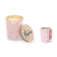 DUFTKERZE  - Rosa, Basics, Glas (7/8,5/7cm)