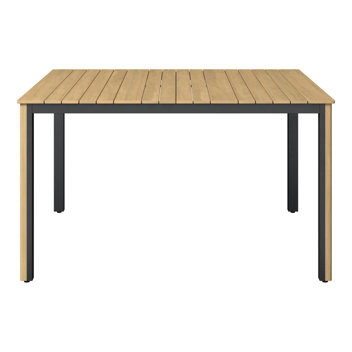 VRTNA GARNITURA   drvo, metal, tekstil  antracit, siva, boje tikovine  - boje tikovine/siva, Design, drvo/metal (230/230cm) - Ambia Garden