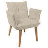 ARMLEHNSTUHL  in Chenille  - Eichefarben/Beige, KONVENTIONELL, Holz/Textil (72/86/65cm) - Valdera