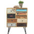 KOMMODE Mangoholz massiv Multicolor - Silberfarben/Multicolor, LIFESTYLE, Holz/Metall (75/95/35cm) - Landscape KOMMODE Mangoholz massiv Multicolor - Silberfarben/Multicolor, LIFESTYLE, Holz/Metall (75/95/35cm) - Landscape
