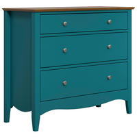 KOMMODE  in 100/86/42 cm  - Blau/Dunkelbraun, LIFESTYLE, Holz/Holzwerkstoff (100/86/42cm)