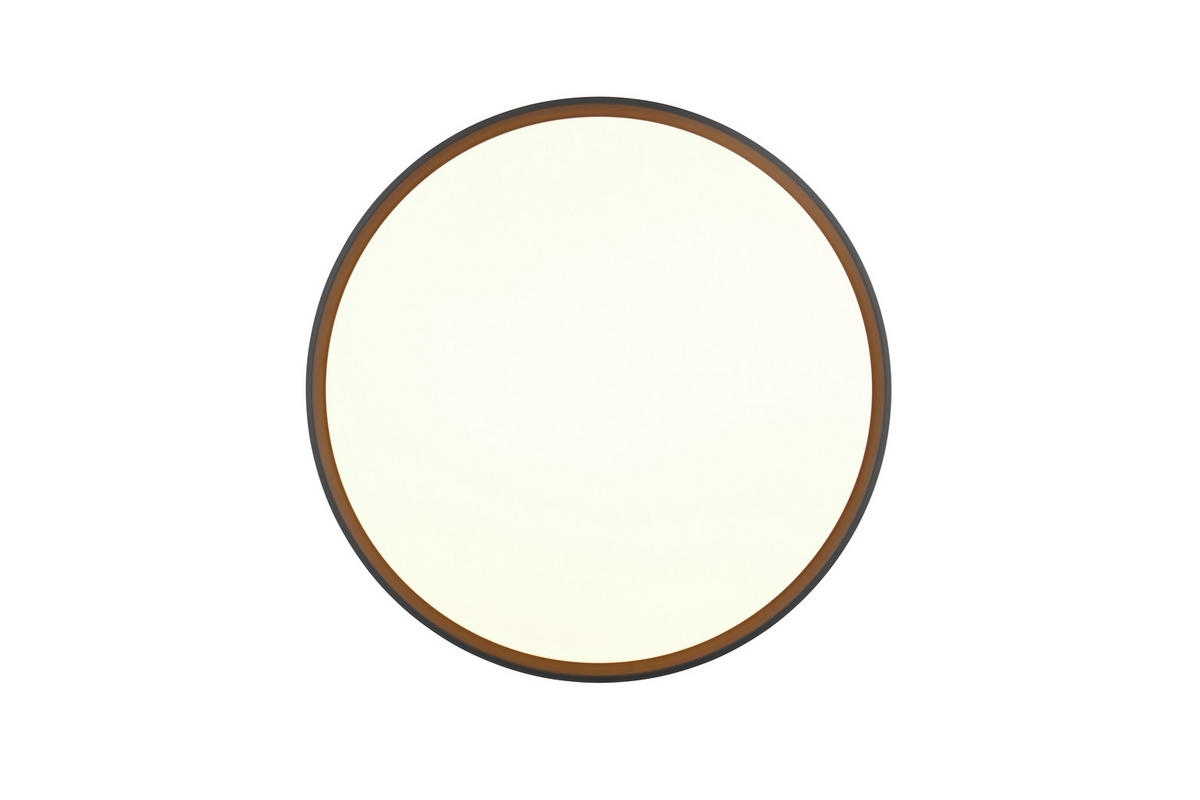 LED-DECKENLEUCHTE  47,5/9,5 cm    - Weiss/Schwarz, Basics, Kunststoff (47,5/9,5cm)