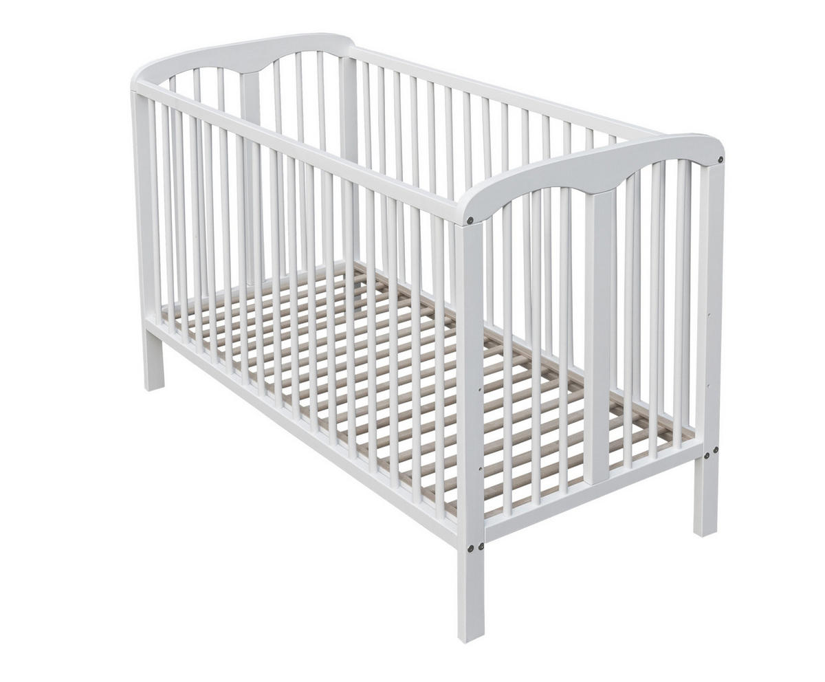 OTROŠKA POSTELJICA SOFIA bukev masivno 120/60/86 cm bela  - bela, Basics, les (120/60/86cm) - My Baby Lou