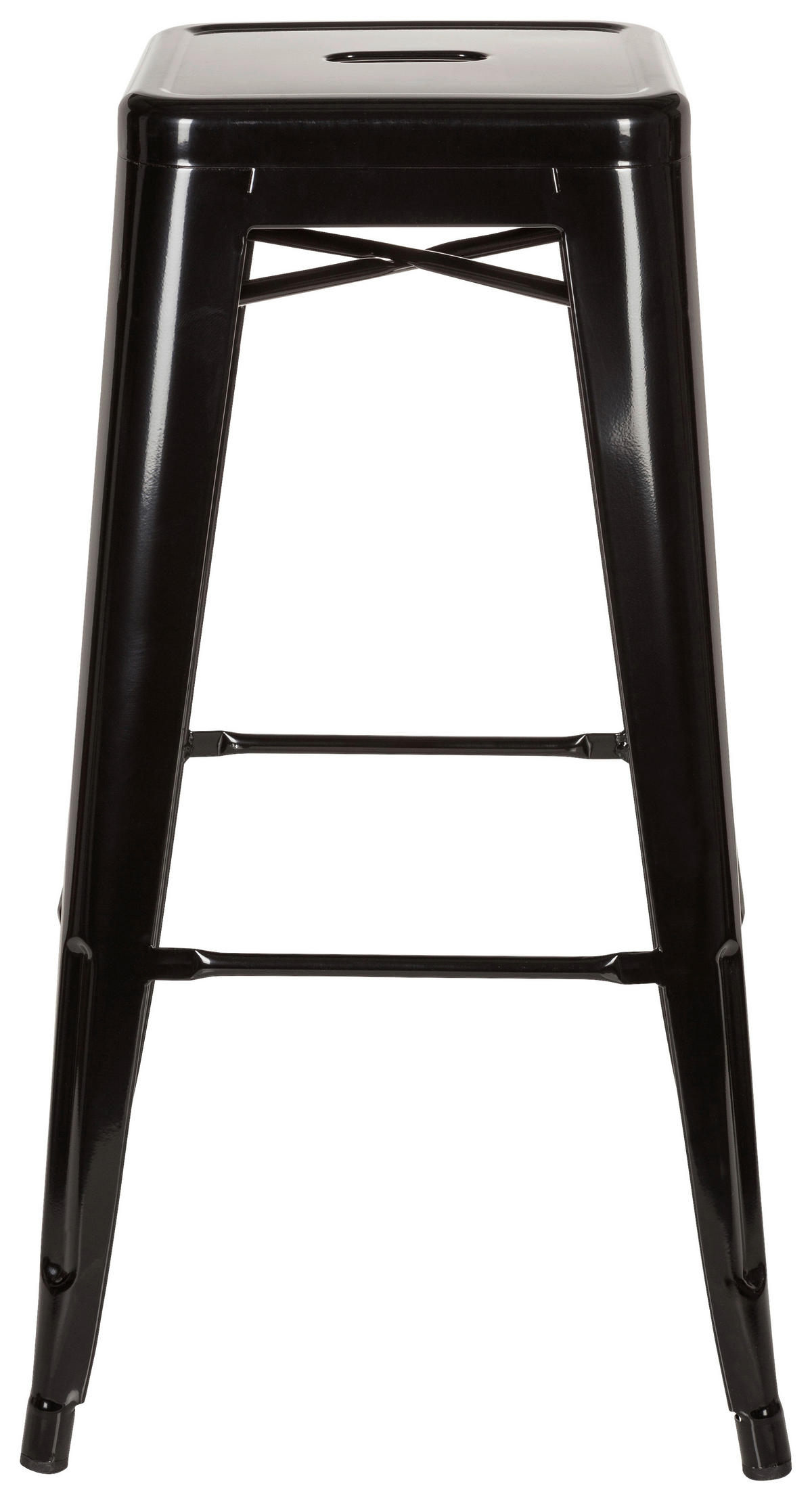 BAROVÁ STOLIČKA, čierna - čierna, Basics, kov (44/77/44cm) - MID.YOU
