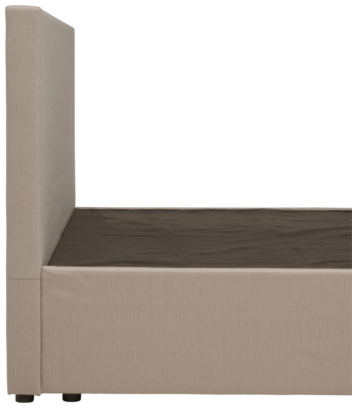 PAT TIP BOXSPRING FĂRĂ ARCURI 180/200 cm  nisipiu  - nisipiu/negru, Basics, plastic/lemn (180/200cm) - P & B