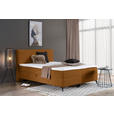 BOXBETT 160/200 cm  in Cognac  - Cognac/Schwarz, Design, Holz/Holzwerkstoff (160/200cm) - Xora