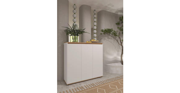 SCHUHSCHRANK 120/115/38 cm  - Schwarz/Weiß, MODERN, Holzwerkstoff/Kunststoff (120/115/38cm) - Carryhome