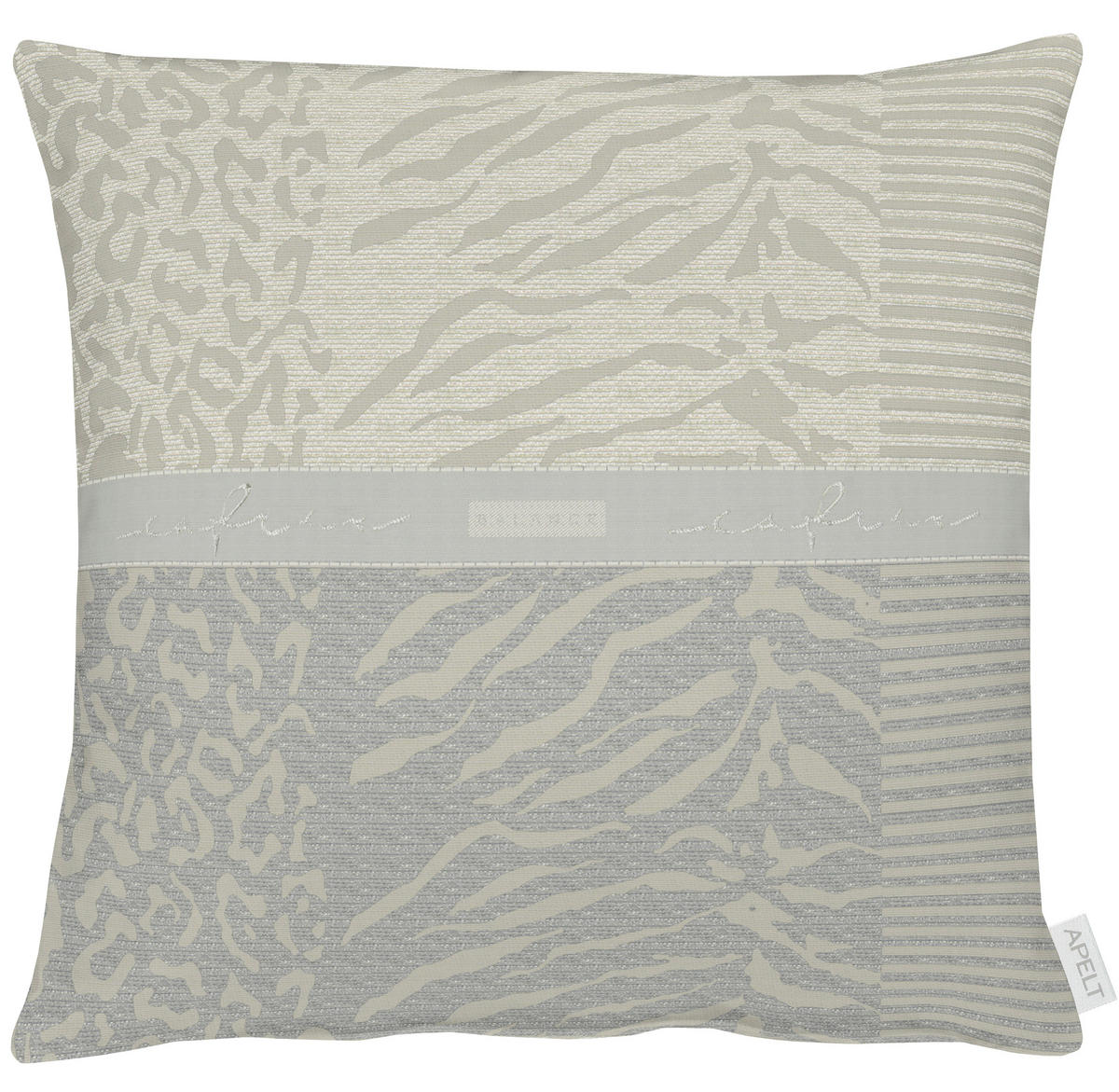 KISSENHÜLLE Tia 49/49 cm  - Greige, Design, Textil (49/49cm) - Apelt