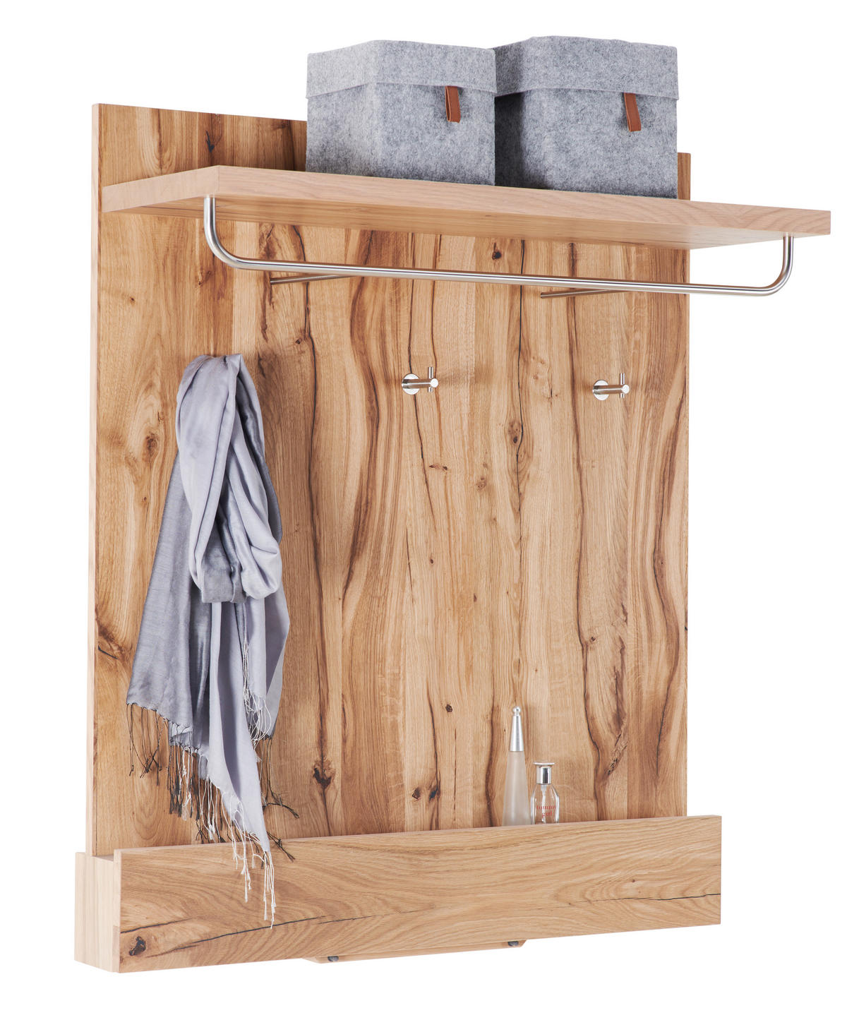 GARDEROBENPANEEL  in 96/113,5/37,5 cm  - Eichefarben, Natur, Holz/Metall (96/113,5/37,5cm) - Voglauer