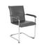 BESUCHERSTUHL Lederlook Schwarz - Schwarz, Basics, Textil/Metall (54,5/85,4/57,4cm) BESUCHERSTUHL Lederlook Schwarz - Schwarz, Basics, Textil/Metall (54,5/85,4/57,4cm)