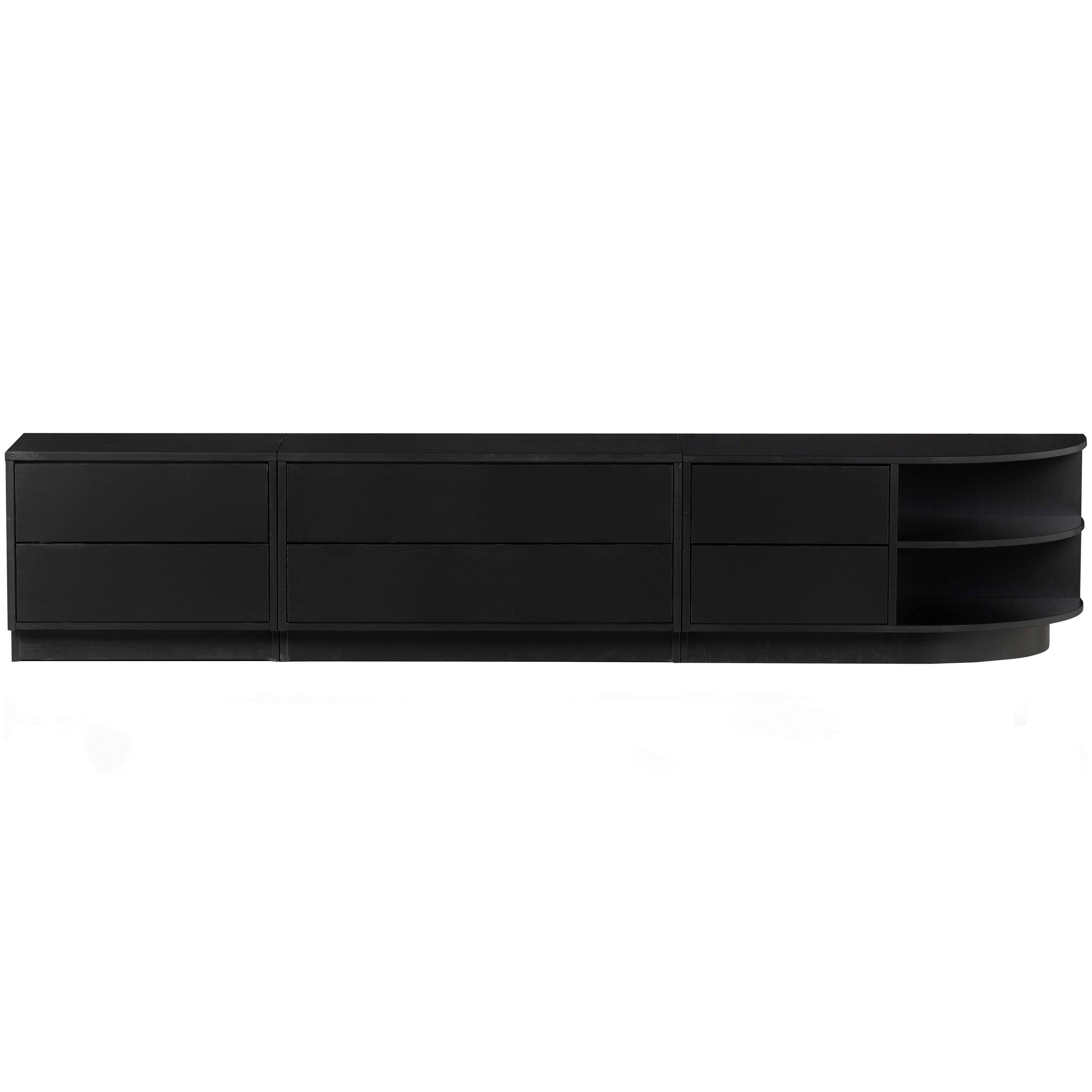 LOWBOARD Finca  in 78/40/40 cm  - Schwarz, Design, Holz (78/40/40cm) - Livetastic