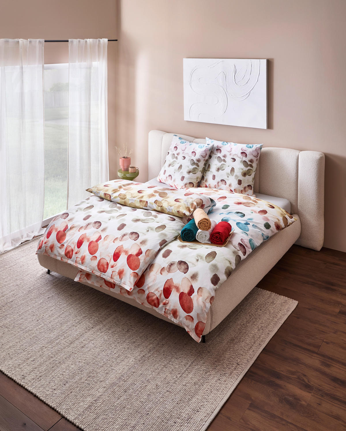 BETTWÄSCHE Impulse Makosatin 135/200 cm  - Olivgrün, Design, Textil (135/200cm) - Estella