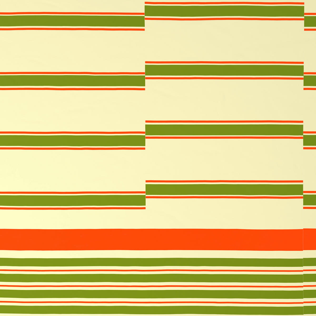 BETTWÄSCHE 200/200 cm  - Orange/Grasgrün, Textil (200/200cm) - Bio:Vio