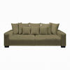 BIG SOFFA i olivgrön  - olivgrön/svart, Modern, trä (246/93/124cm) - MID.YOU