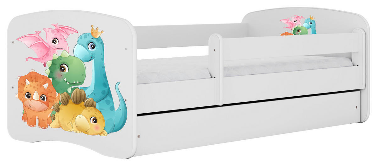 KINDER-/JUNIORBETT 80/160 cm  in Weiß  - Birkefarben/Weiß, MODERN, Holz/Holzwerkstoff (80/160cm) - MID.YOU