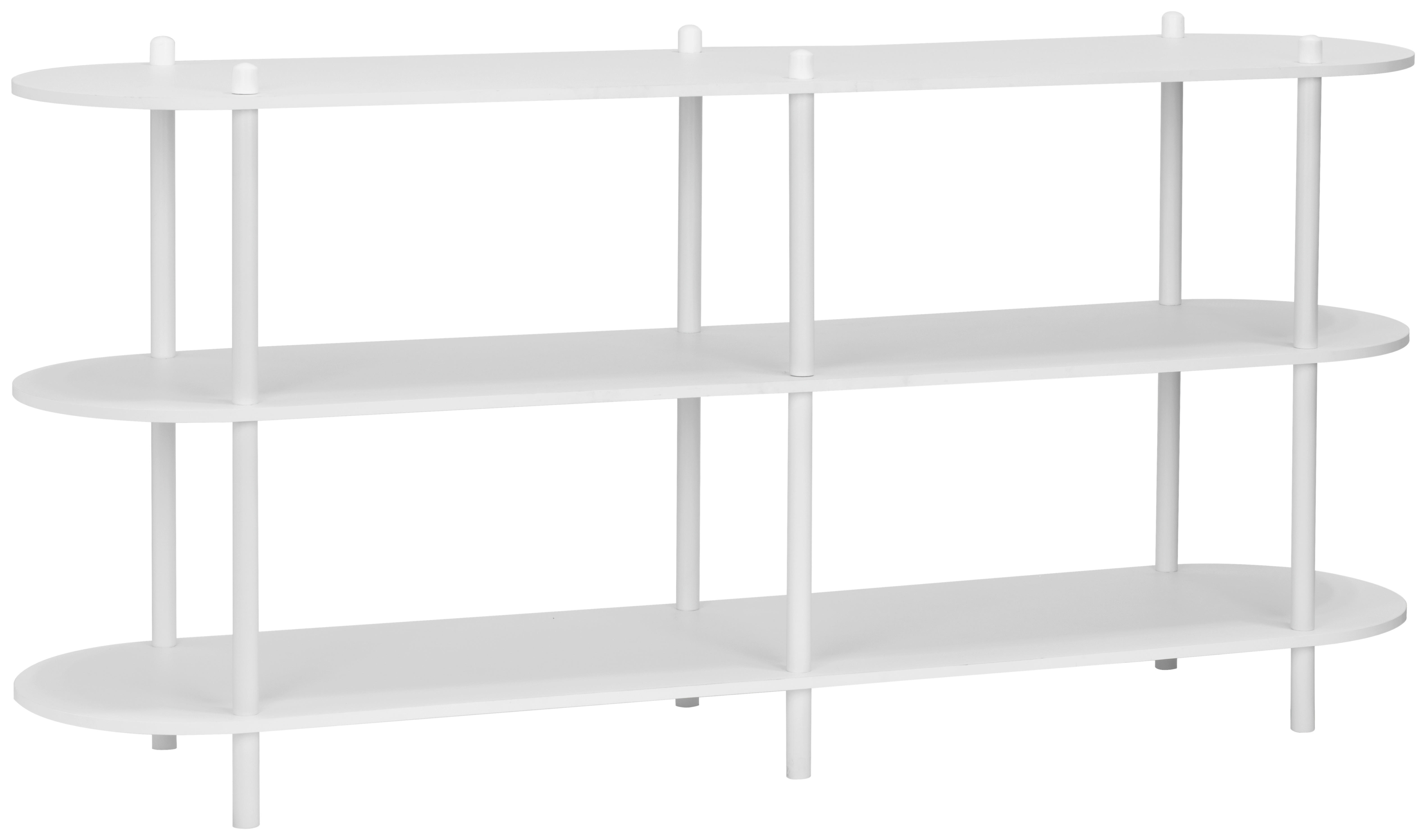 REGAL  160/70/38 cm Weiß  - Weiß, MODERN, Holzwerkstoff/Metall (160/70/38cm) - PBJ