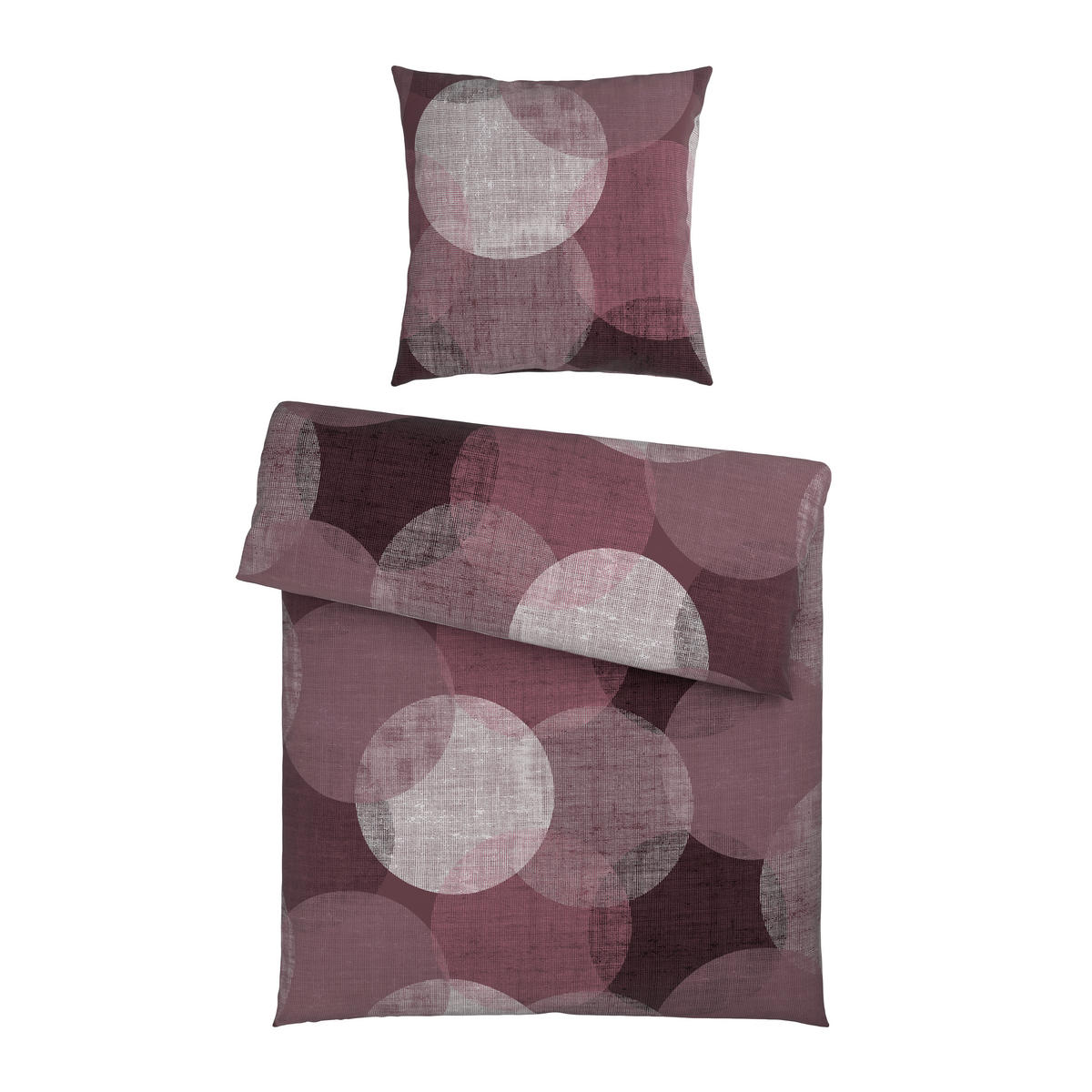 BETTWÄSCHE Flanell 155/220 cm  - Mauve, Textil (155/220cm) - Esposa