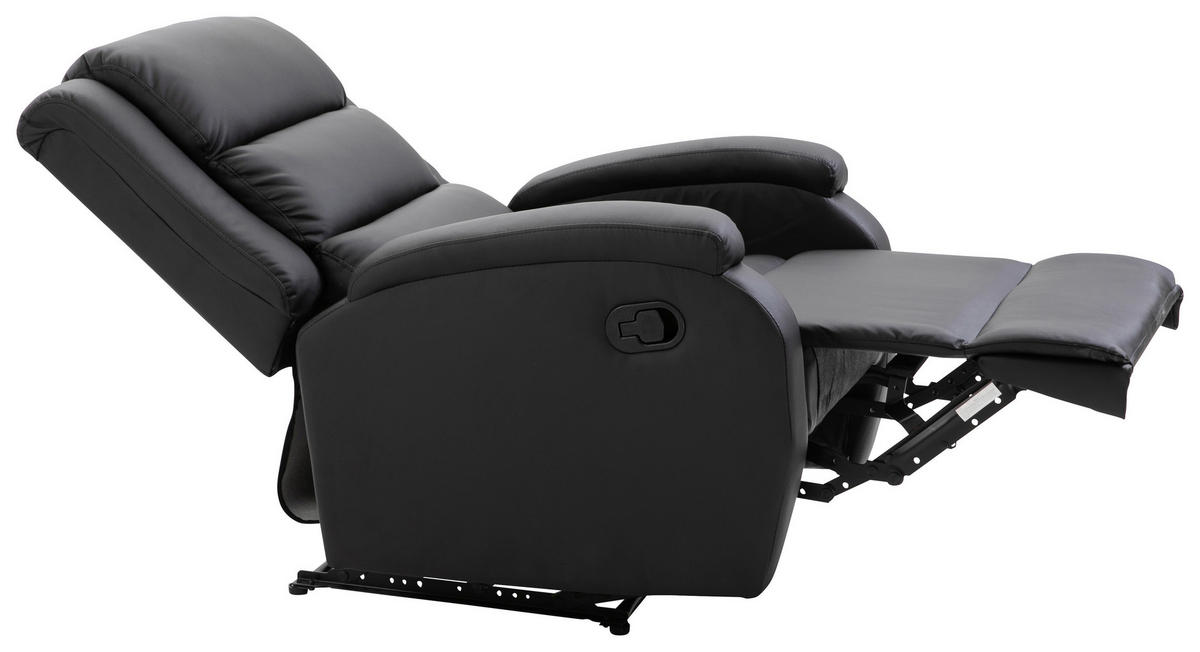 FERNSEHSESSEL in Schwarz  - Schwarz, Basics, Textil/Metall (74/103/92cm) - Livetastic