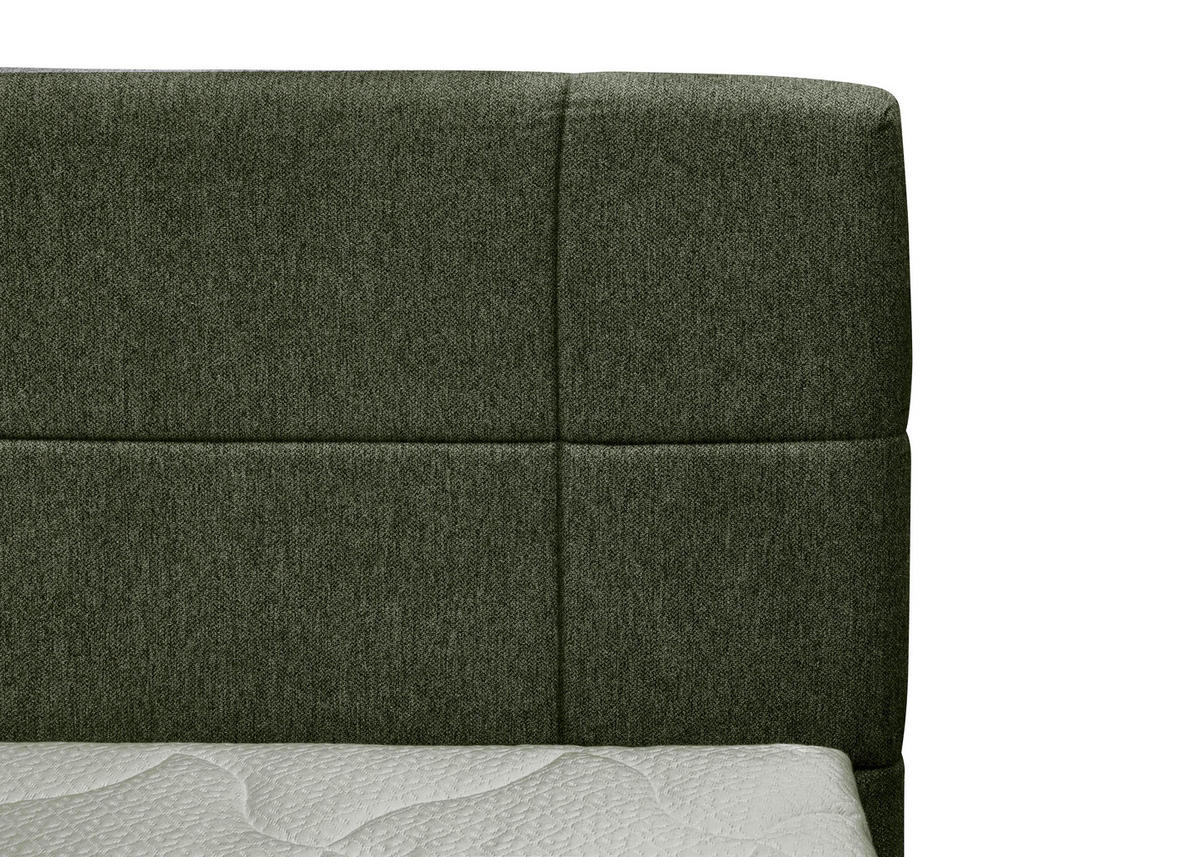 BOXSPRINGBETT 160/200 cm  in Dunkelgrün  - Dunkelgrün, Konventionell, Textil (160/200cm) - Carryhome