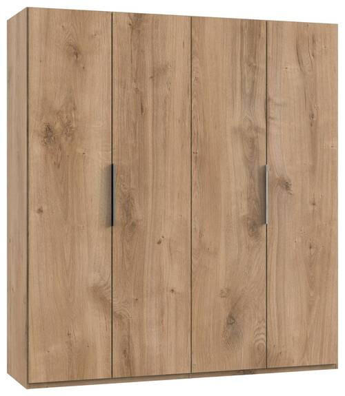 DREHTÜRENSCHRANK in Eichefarben  - Chromfarben/Eichefarben, Modern, Holzwerkstoff (200/216/58cm) - MID.YOU