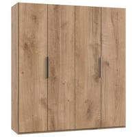 DREHTÜRENSCHRANK in Eichefarben  - Chromfarben/Eichefarben, Modern, Holzwerkstoff (200/216/58cm) - MID.YOU
