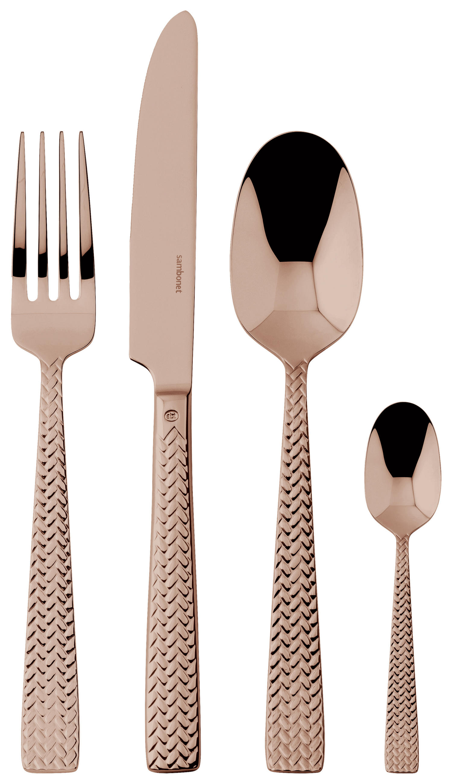 BESTECKSET  24-teilig  - Kupferfarben, Basics, Metall - Sambonet