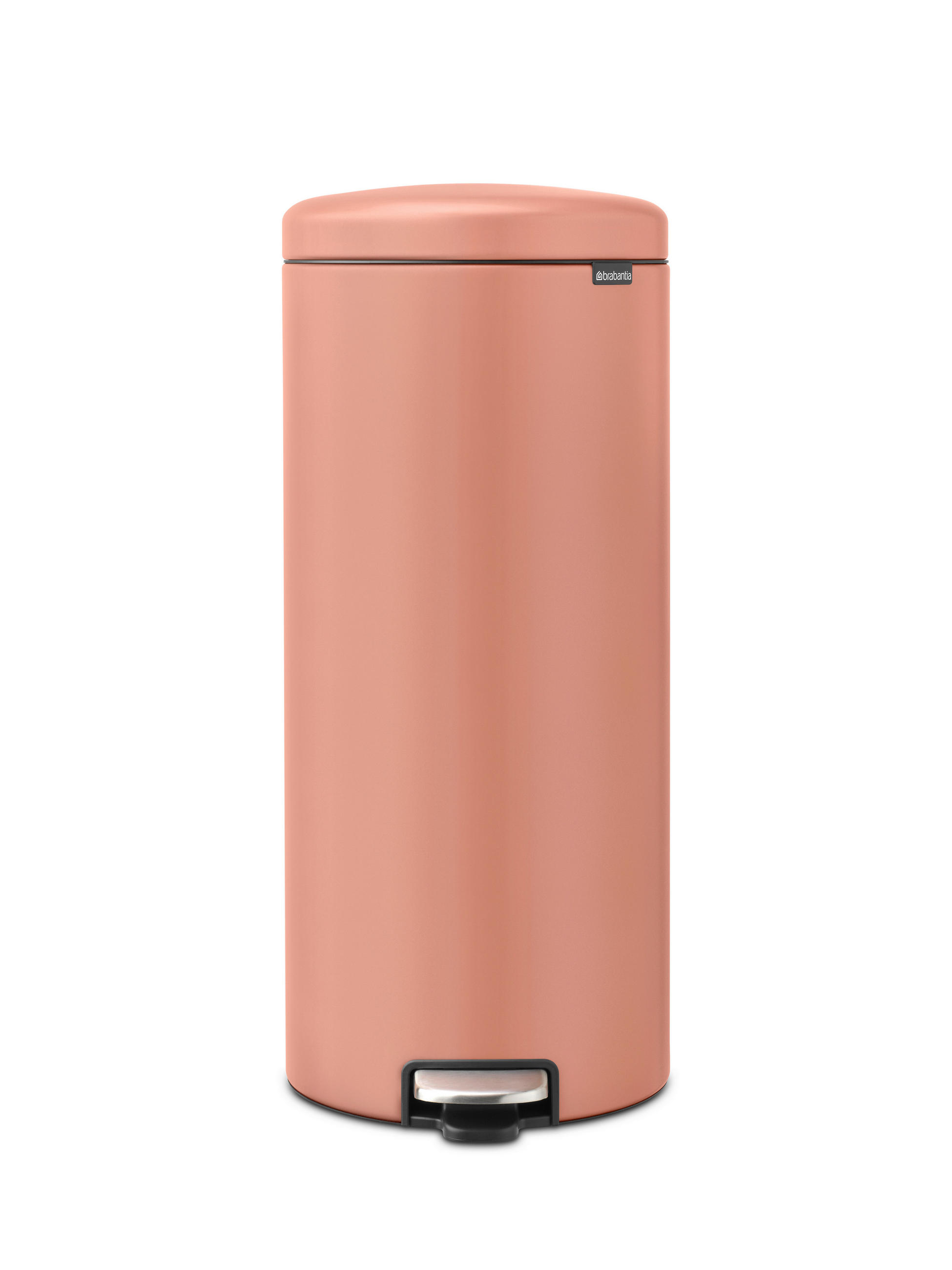 PEDÁLOS SZEMETES 30 l  - fekete/rézvörös, Basics, műanyag/fém (30cm) - Brabantia