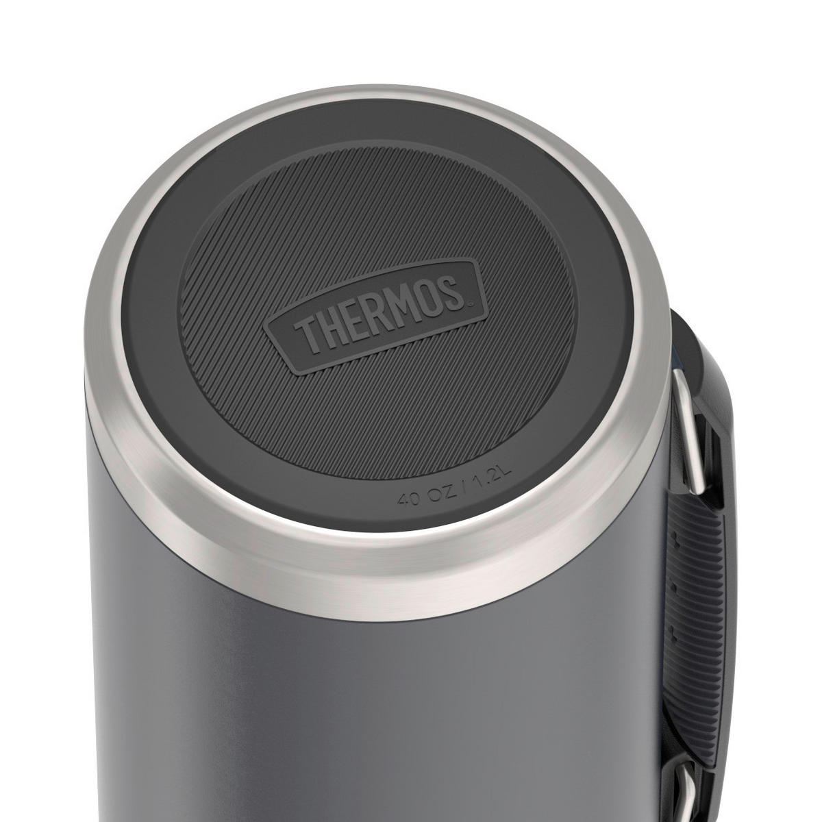 ISOLIERFLASCHE ICON 1,2 L  - Dunkelgrau, Basics, Metall (1,2l) - Thermos