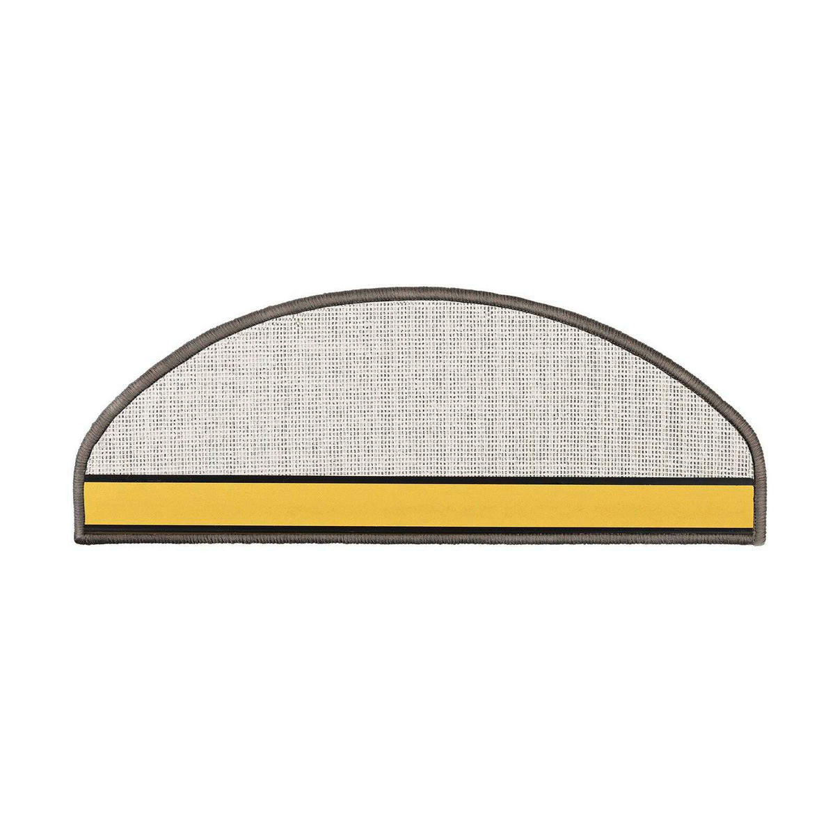 STUFENMATTE  65/23.5 cm  Silberfarben  - Silberfarben, Basics, Leder/Textil (65/23.5cm) - Floordirekt