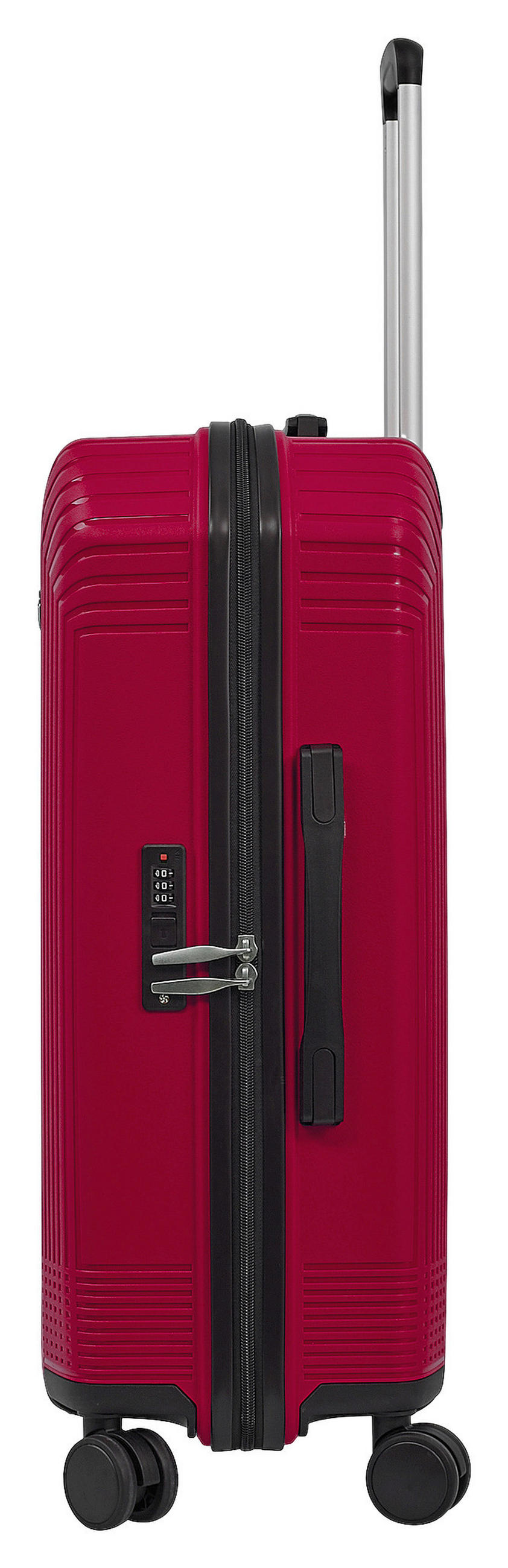 POTOVALNI KOVČEK - temno rdeča, Design, umetna masa (46,5/25/66,5cm)