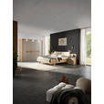 BETT 180/200 cm,  in Taupe, Eichefarben,  - Taupe/Eichefarben, Design, Metall (180/200cm) - Dieter Knoll