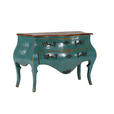 SIDEBOARD  in 122/86/57 cm  - Blau/Messingfarben, Design, Holz/Metall (122/86/57cm) - Landscape