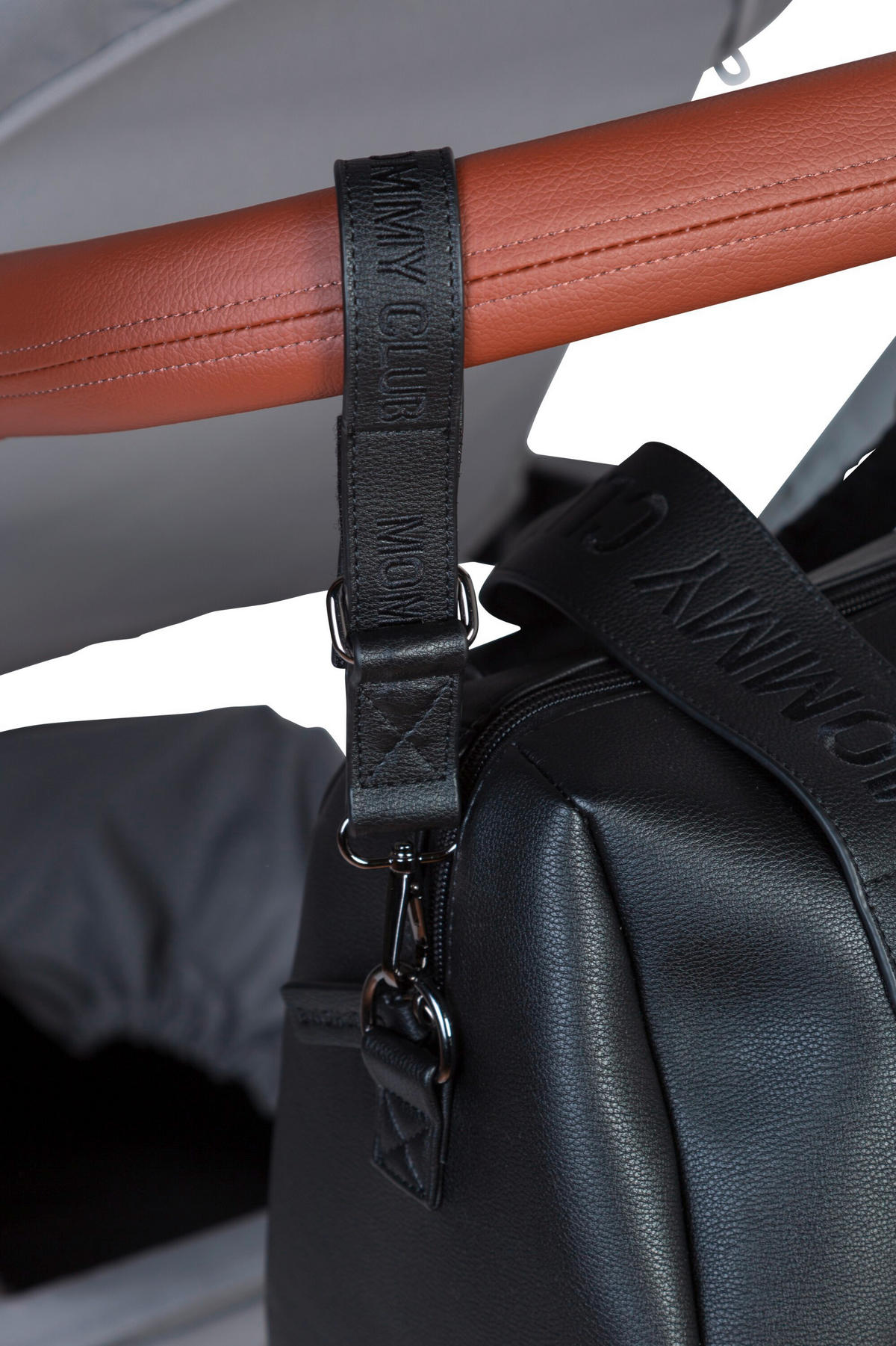 WICKELTASCHE Mommy Club Vegan Leder Schwarz  - Schwarz, KONVENTIONELL, Kunststoff (38/21/27cm) - Childhome