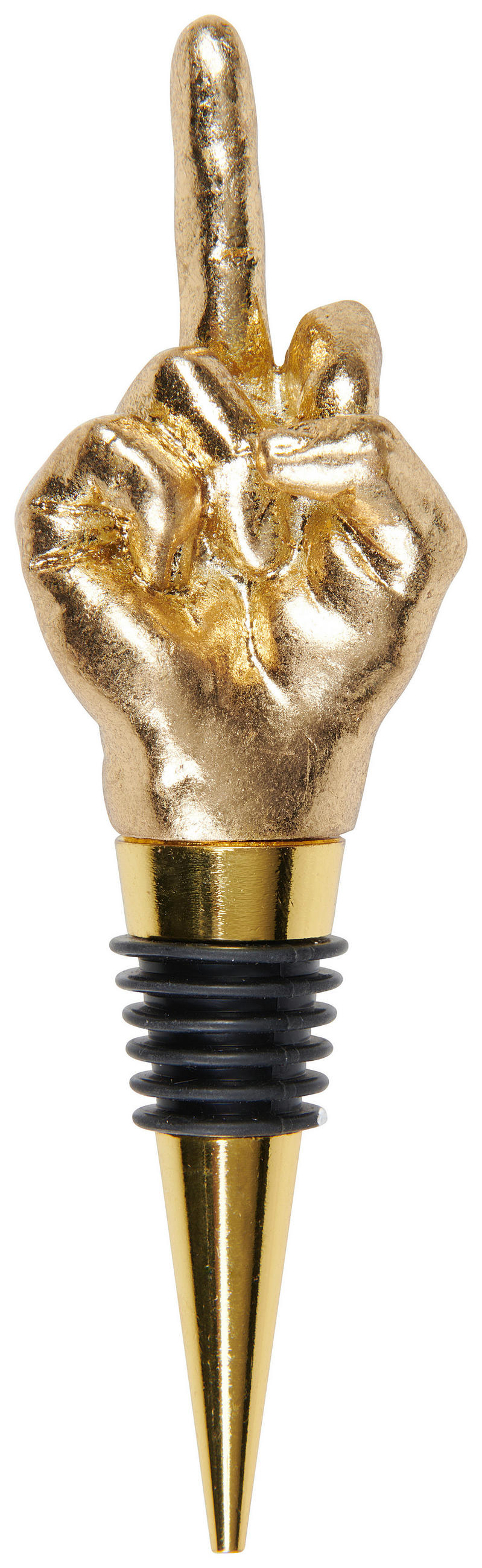 FLASCHENVERSCHLUSS - Goldfarben, Basics, Kunststoff (13,5/4,5/3,5cm)