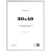 BILDERRAHMEN - Weiß, Basics, Glas/Holz (41,7/31,7/1,2cm)