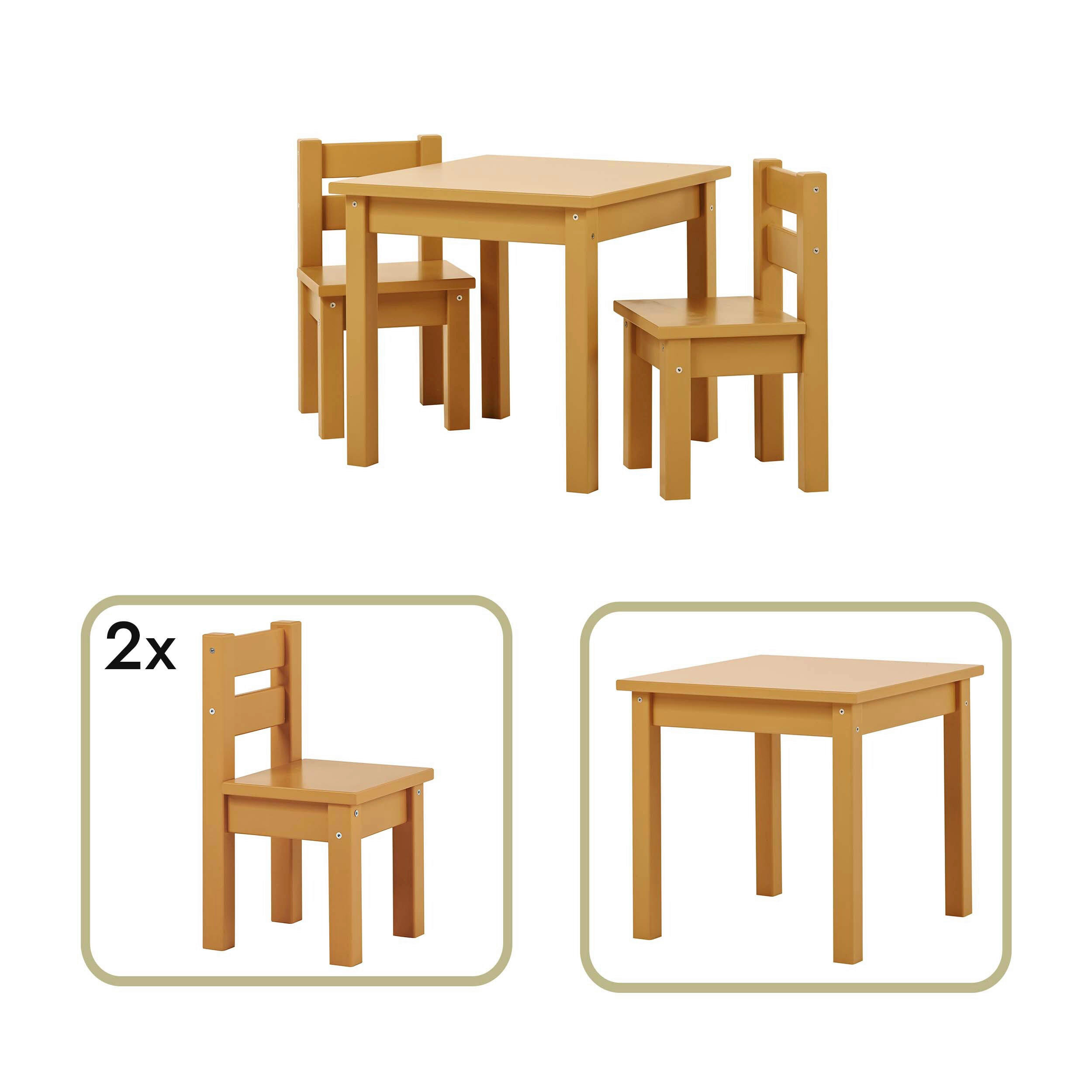 KINDERSITZGRUPPE Gelb  - Gelb, MODERN, Holz - MID.YOU