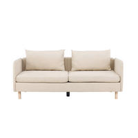 2-SITZER-SOFA Beige  - Beige, MODERN, Holz/Textil (197/83/102cm) - Livetastic