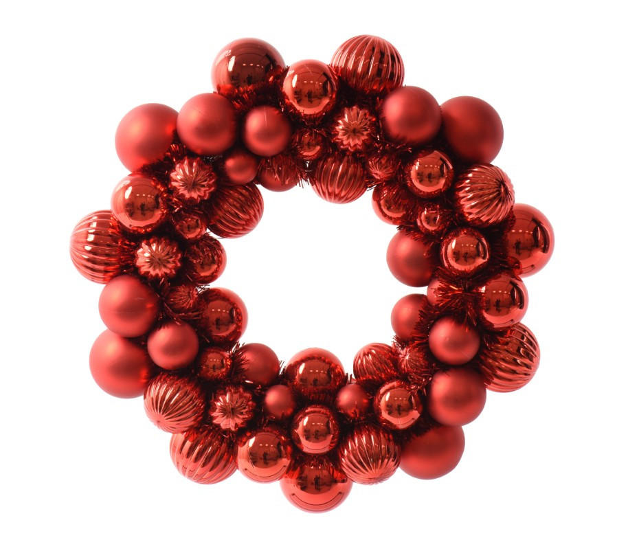 KRANZ - Rot, Basics, Kunststoff (38/38/0cm)