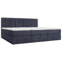 FAMILIENBETT - Schwarz/Dunkelblau, Design, Holzwerkstoff/Kunststoff (210/200cm) - Esposa