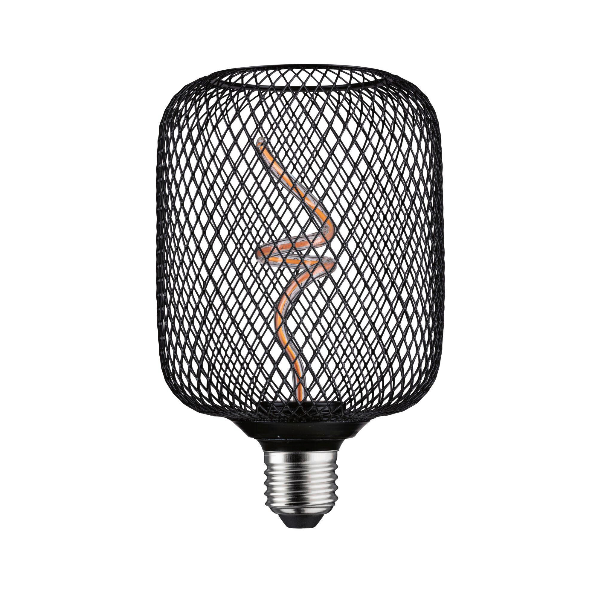 DEKO-LEUCHTMITTEL E27  4 W  - Schwarz, Basics, Metall (11,0/16,0cm) - Paulmann