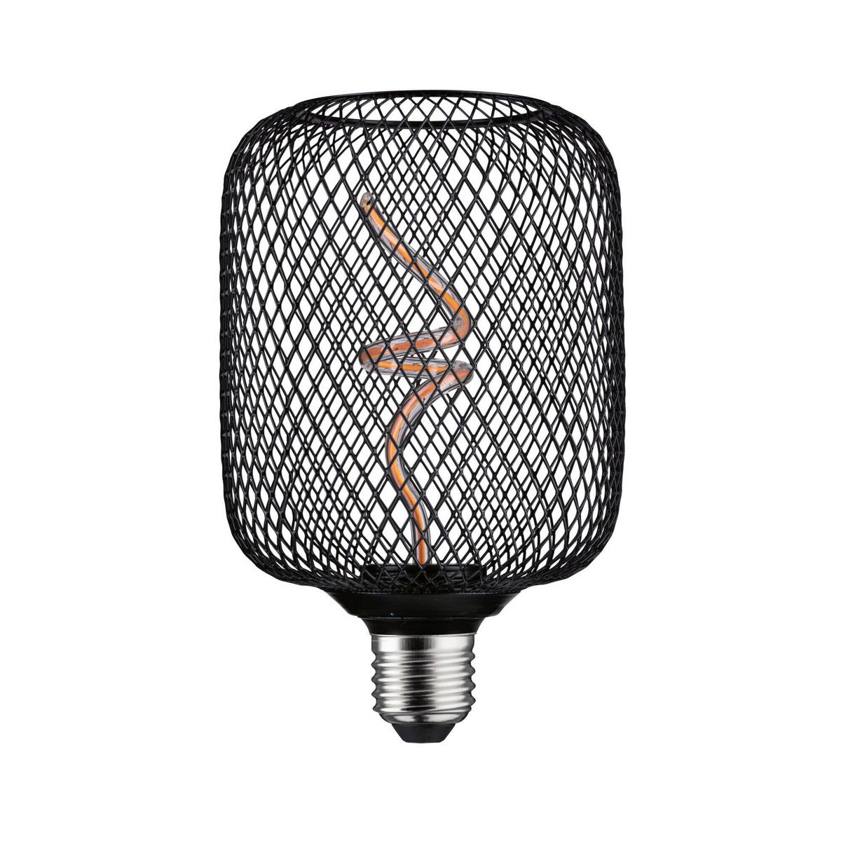 DEKO-LEUCHTMITTEL E27  4 W  - Schwarz, Basics, Metall (11,0/16,0cm) - Paulmann