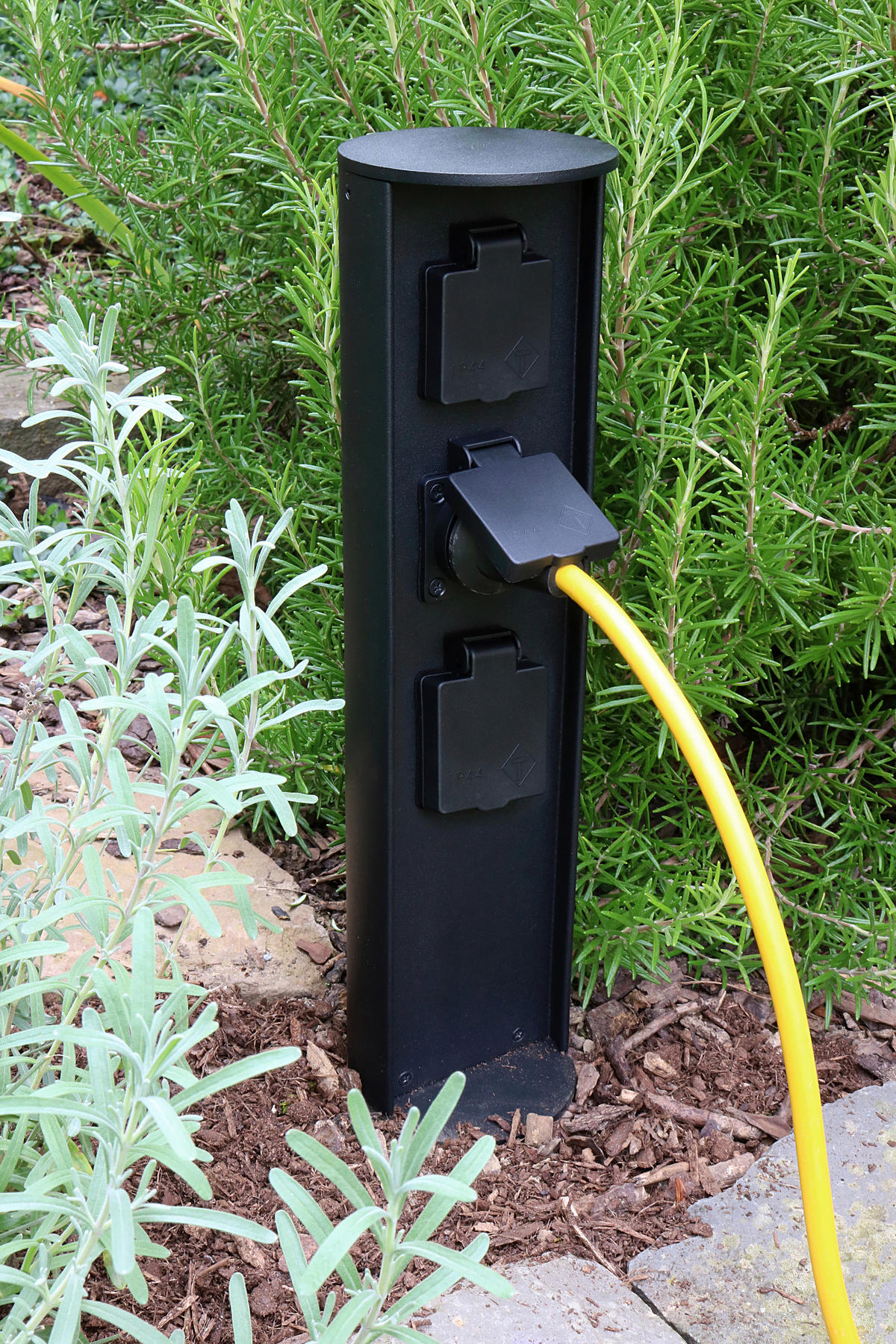 GARTENSTECKDOSE - Anthrazit, Basics, Metall (10/40cm)