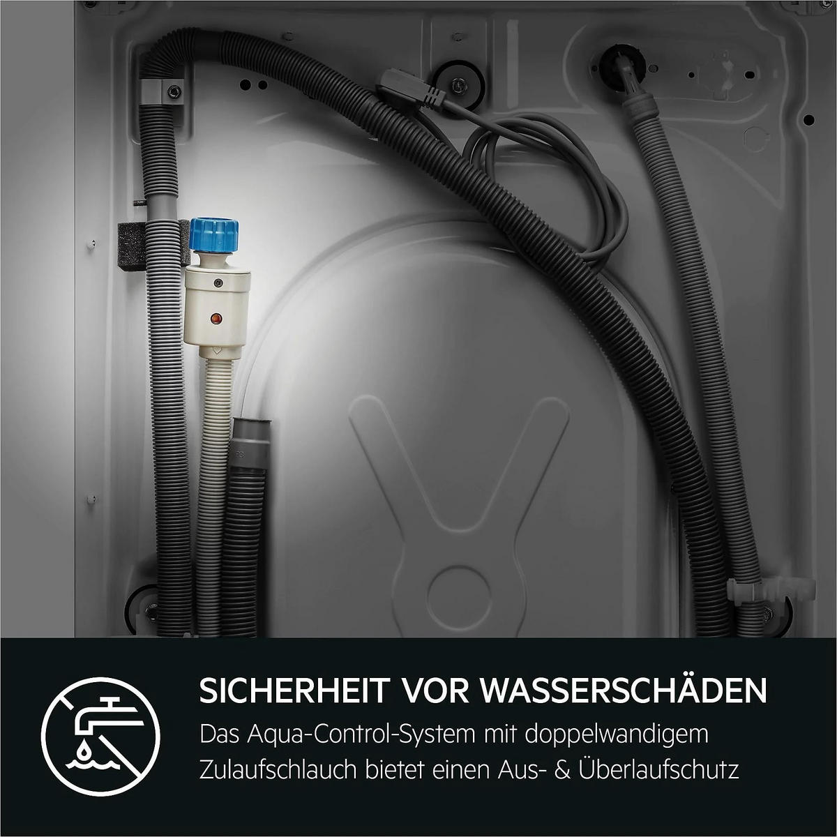 WASCHMASCHINE LR7D70490   - Schwarz/Weiß, Basics, Kunststoff/Metall (59,6/84,7/57,7cm) - AEG