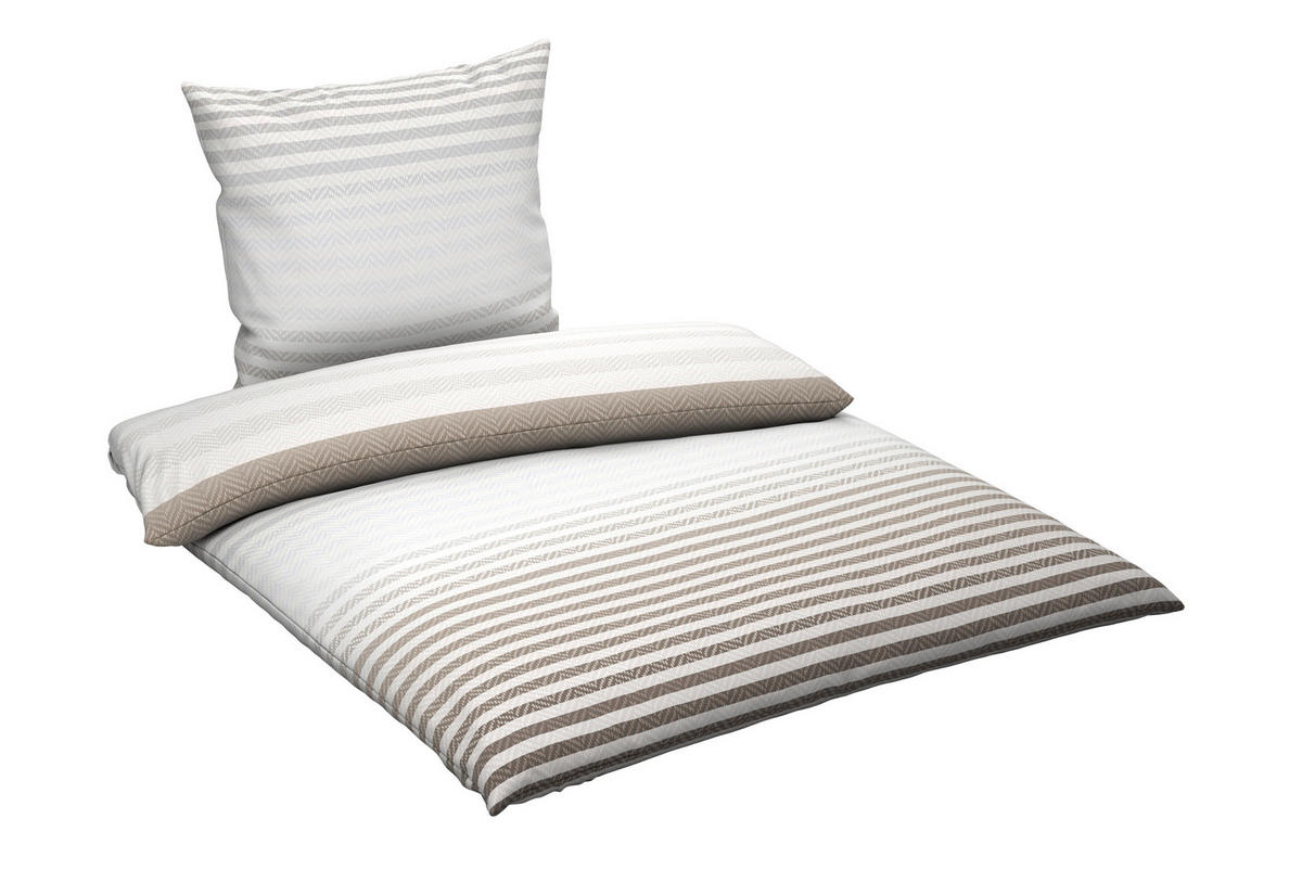 BETTWÄSCHE Flanell 200/200 cm  - Grau, Textil (200/200cm) - Novel