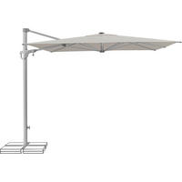 AMPELSCHIRM 250 cm  - Silberfarben/Hellgrau, KONVENTIONELL, Textil/Metall (250/250cm) - Suncomfort by Glatz