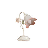 TISCHLEUCHTE Ivory 23/15/31 cm  - Weiß, KONVENTIONELL, Glas/Metall (23/15/31cm)