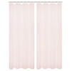 SCHLAUFENVORHANG transparent  - Rosa, Basics, Textil (135/245cm)