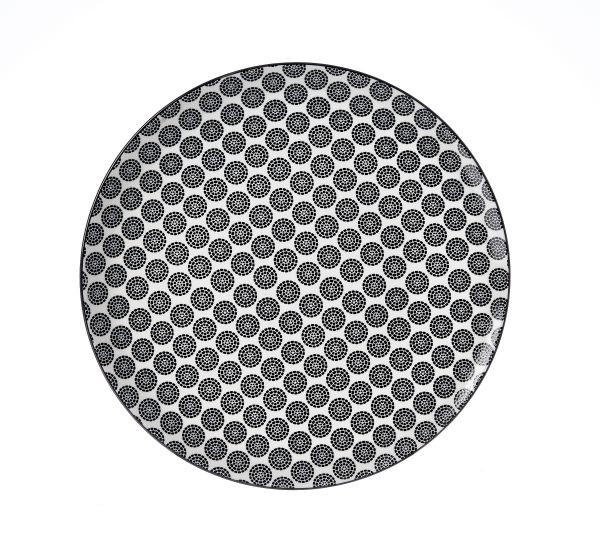 SPEISETELLER Takeo 26,5 cm  - Schwarz/Weiß, Basics, Keramik (26,5cm) - Ritzenhoff Breker