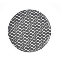 PLYTKÝ TANIER, keramika, 26,5 cm - čierna/biela, Trend, keramika (26,5cm) - Ritzenhoff Breker